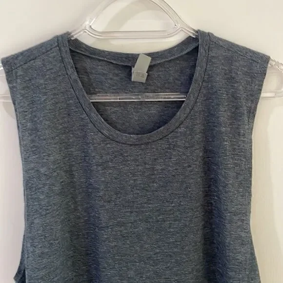 NEXT LEVEL heather gray festival muscle tee muscle tank Medium NWOT - Picture 5 of 9